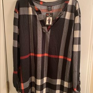 Lildy Button Sleeve Tunic for Women